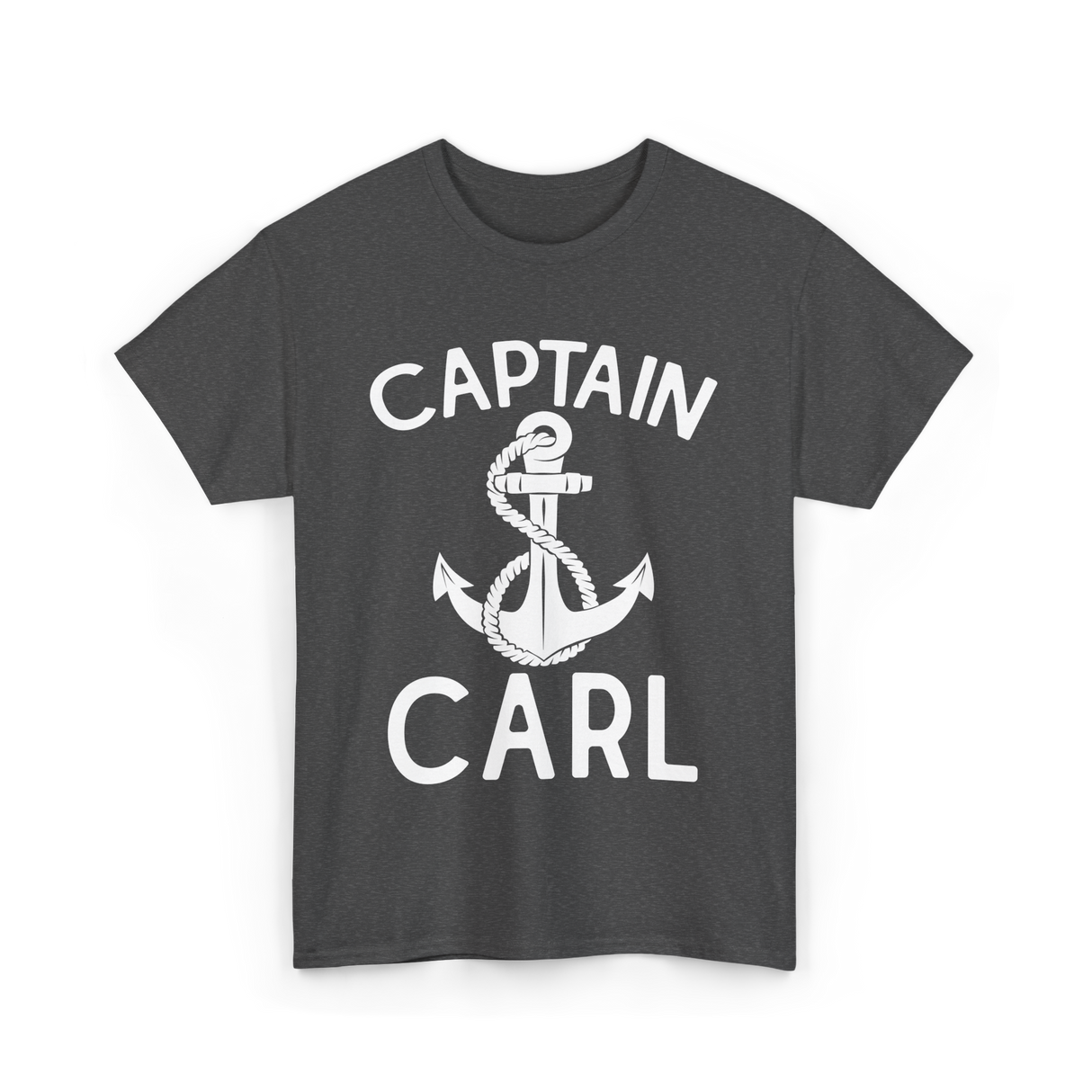 Captain Carl Boating Captain T-Shirt - Dark Heather