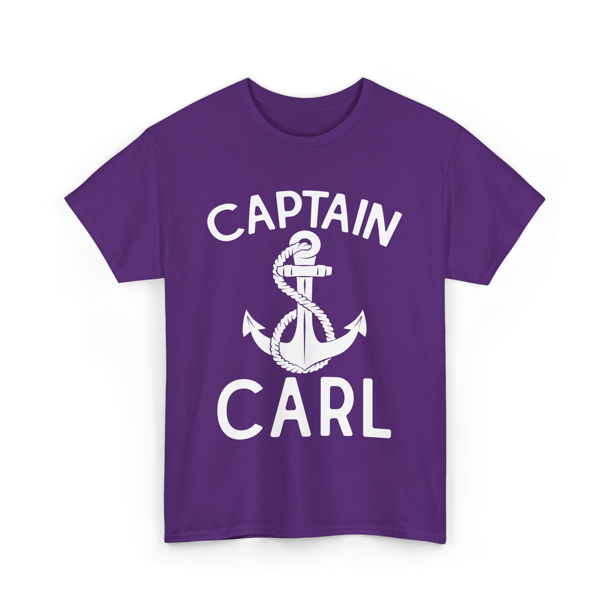 Captain Carl Boating Captain T-Shirt - Purple