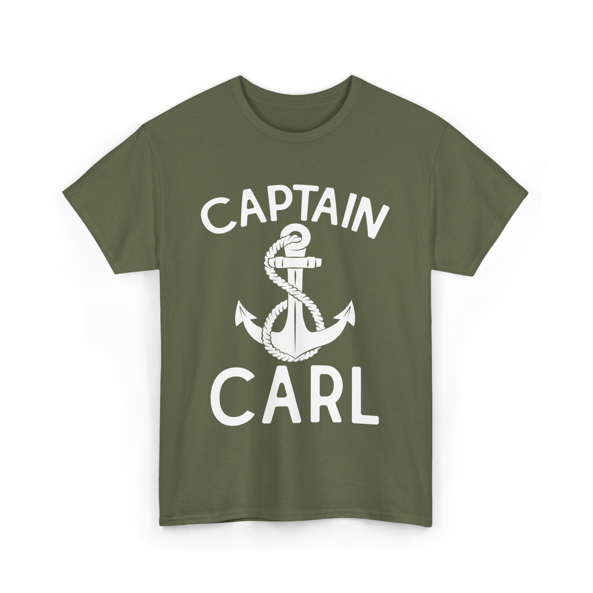 Captain Carl Boating Captain T-Shirt - Military Green