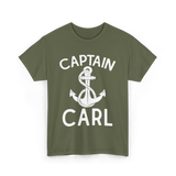 Captain Carl Boating Captain T-Shirt - Military Green