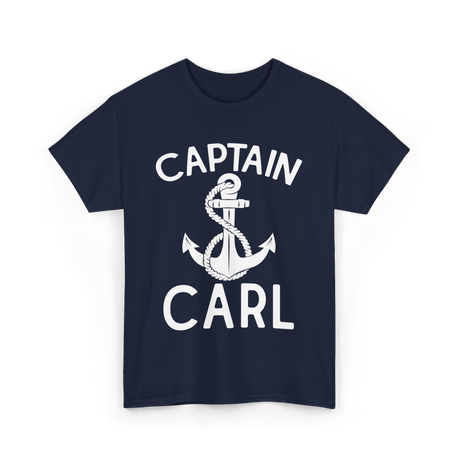 Captain Carl Boating Captain T-Shirt - Navy