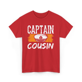 Captain Cousin Yacht Crew T-Shirt - Red