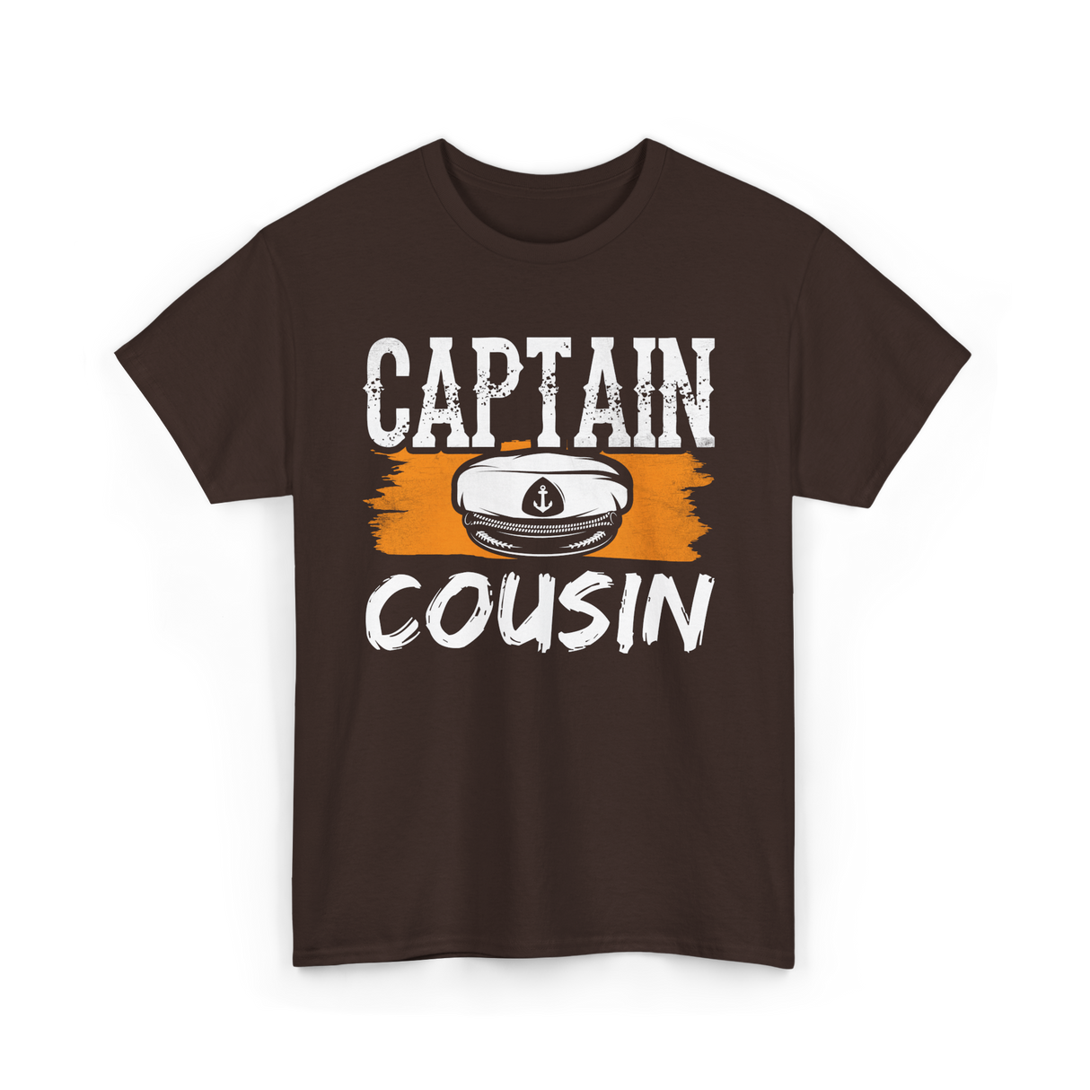 Captain Cousin Yacht Crew T-Shirt - Dark Chocolate