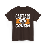 Captain Cousin Yacht Crew T-Shirt - Dark Chocolate