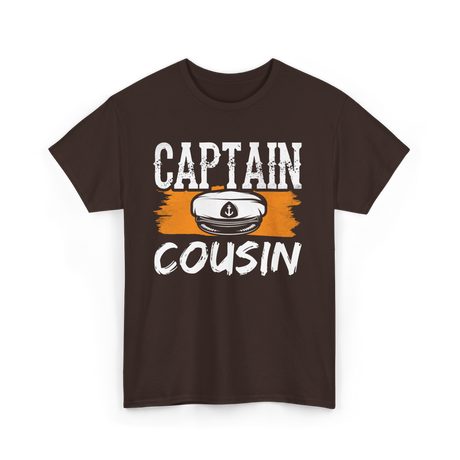 Captain Cousin Yacht Crew T-Shirt - Dark Chocolate