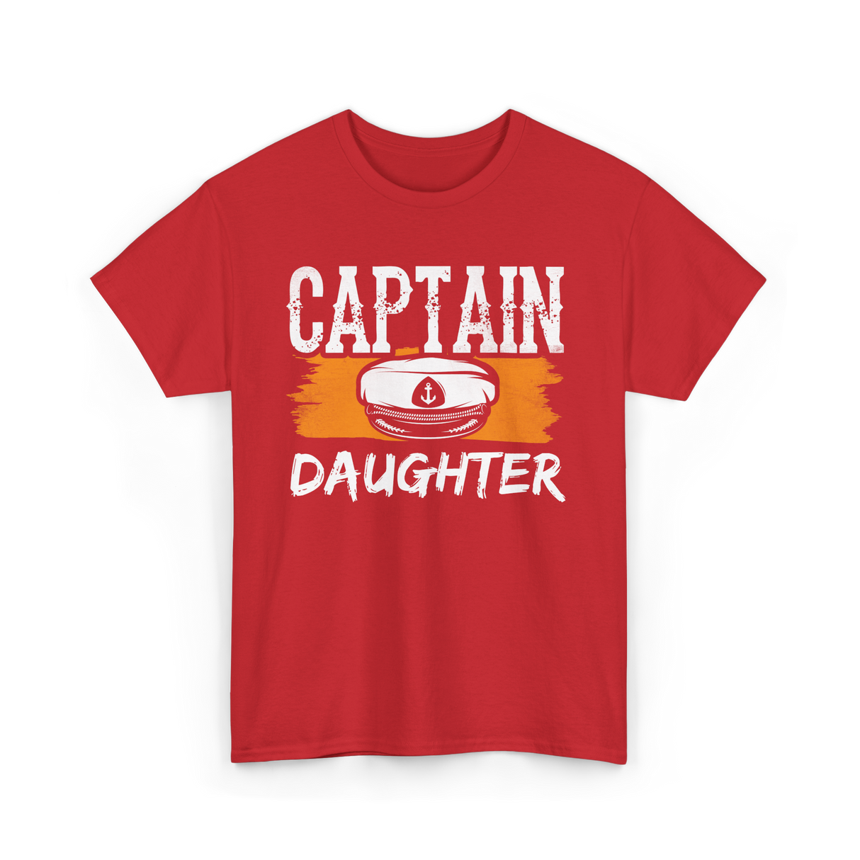 Captain Daughter Sailing Nautical T-Shirt - Red