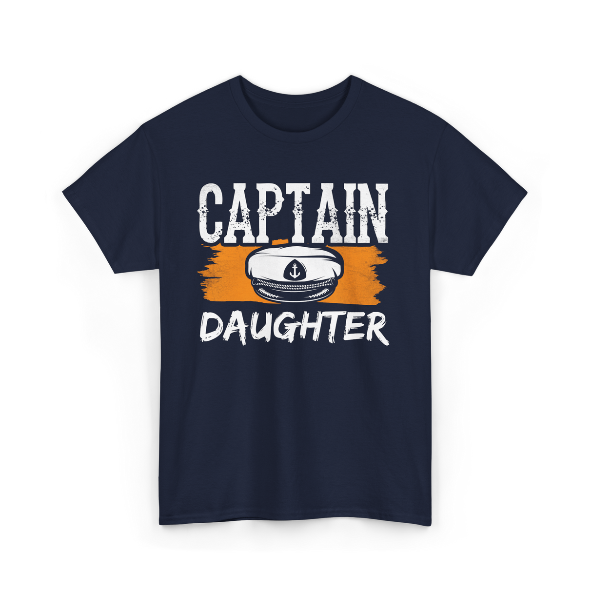 Captain Daughter Sailing Nautical T-Shirt - Navy