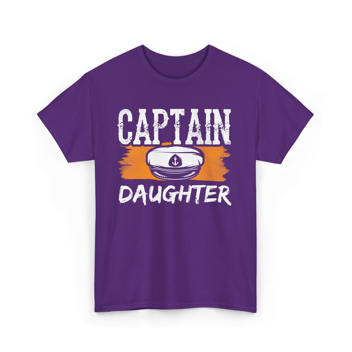 Captain Daughter Sailing Nautical T-Shirt - Purple