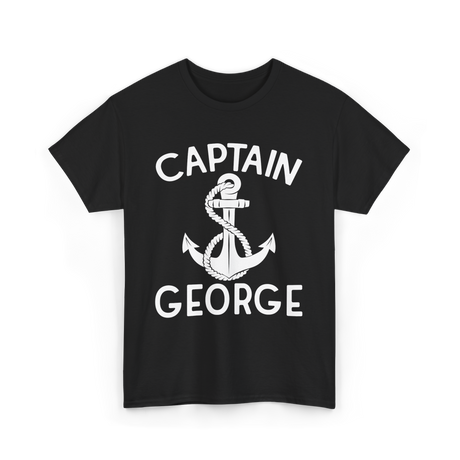 Captain George Boating T-Shirt - Black