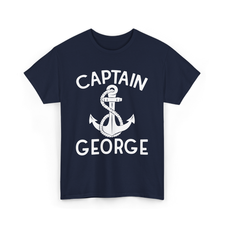 Captain George Boating T-Shirt - Navy