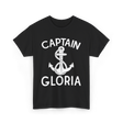 Captain Gloria Boating Captain T-Shirt - Black