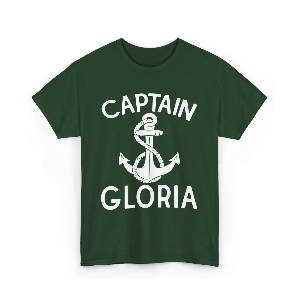 Captain Gloria Boating Captain T-Shirt - Forest Green