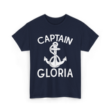 Captain Gloria Boating Captain T-Shirt - Navy