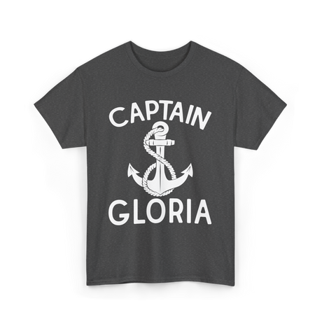 Captain Gloria Boating Captain T-Shirt - Dark Heather