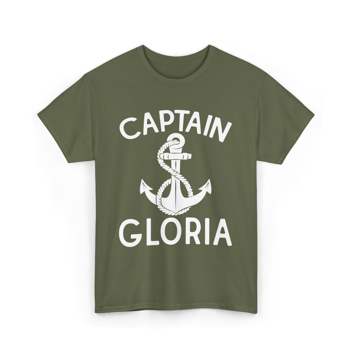 Captain Gloria Boating Captain T-Shirt - Military Green