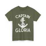 Captain Gloria Boating Captain T-Shirt - Military Green