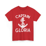 Captain Gloria Boating Captain T-Shirt - Red