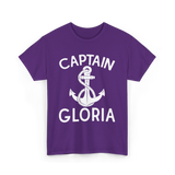 Captain Gloria Boating Captain T-Shirt - Purple