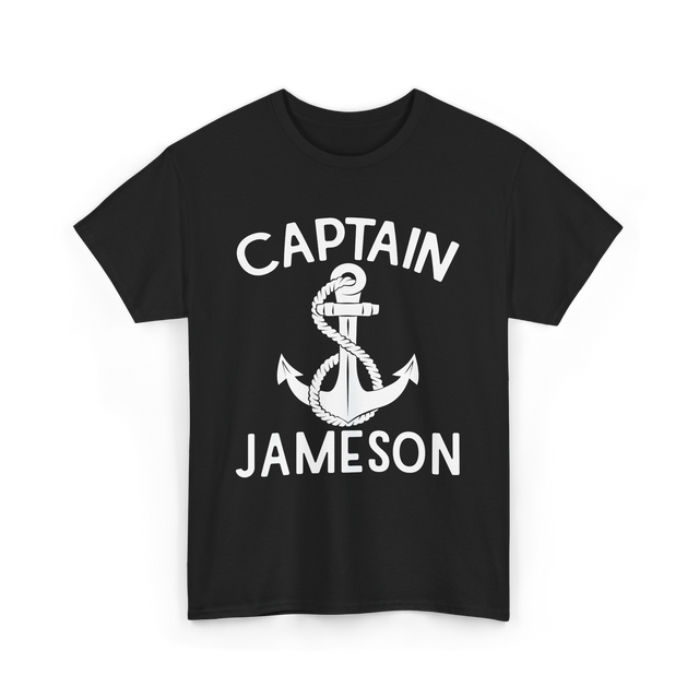 Captain Jameson Yacht Boating T-Shirt - Black