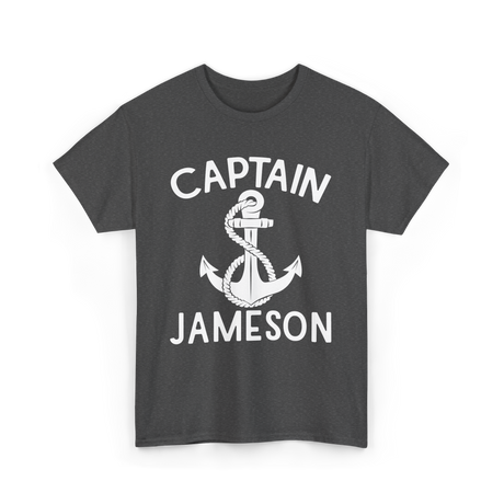 Captain Jameson Yacht Boating T-Shirt - Dark Heather