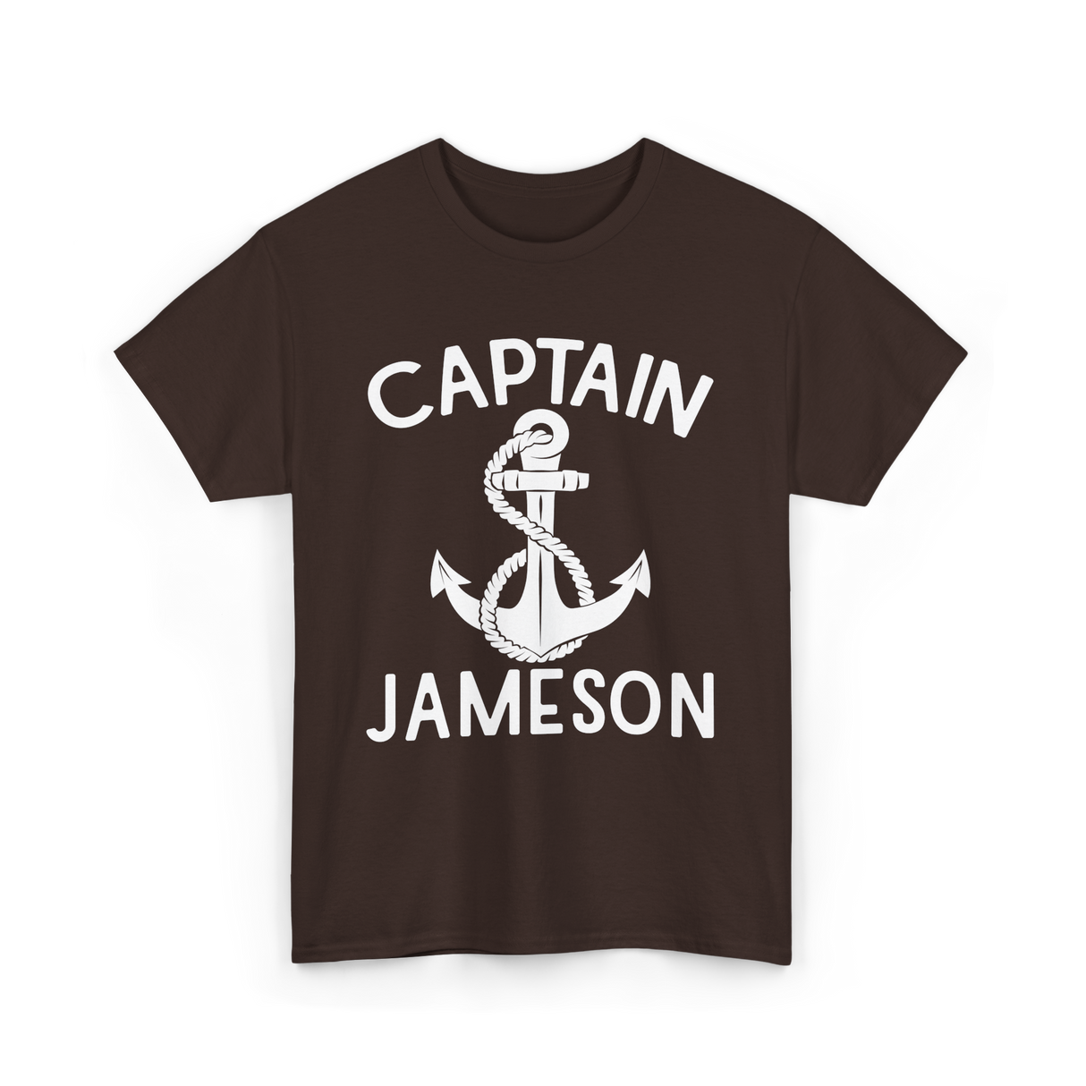 Captain Jameson Yacht Boating T-Shirt - Dark Chocolate