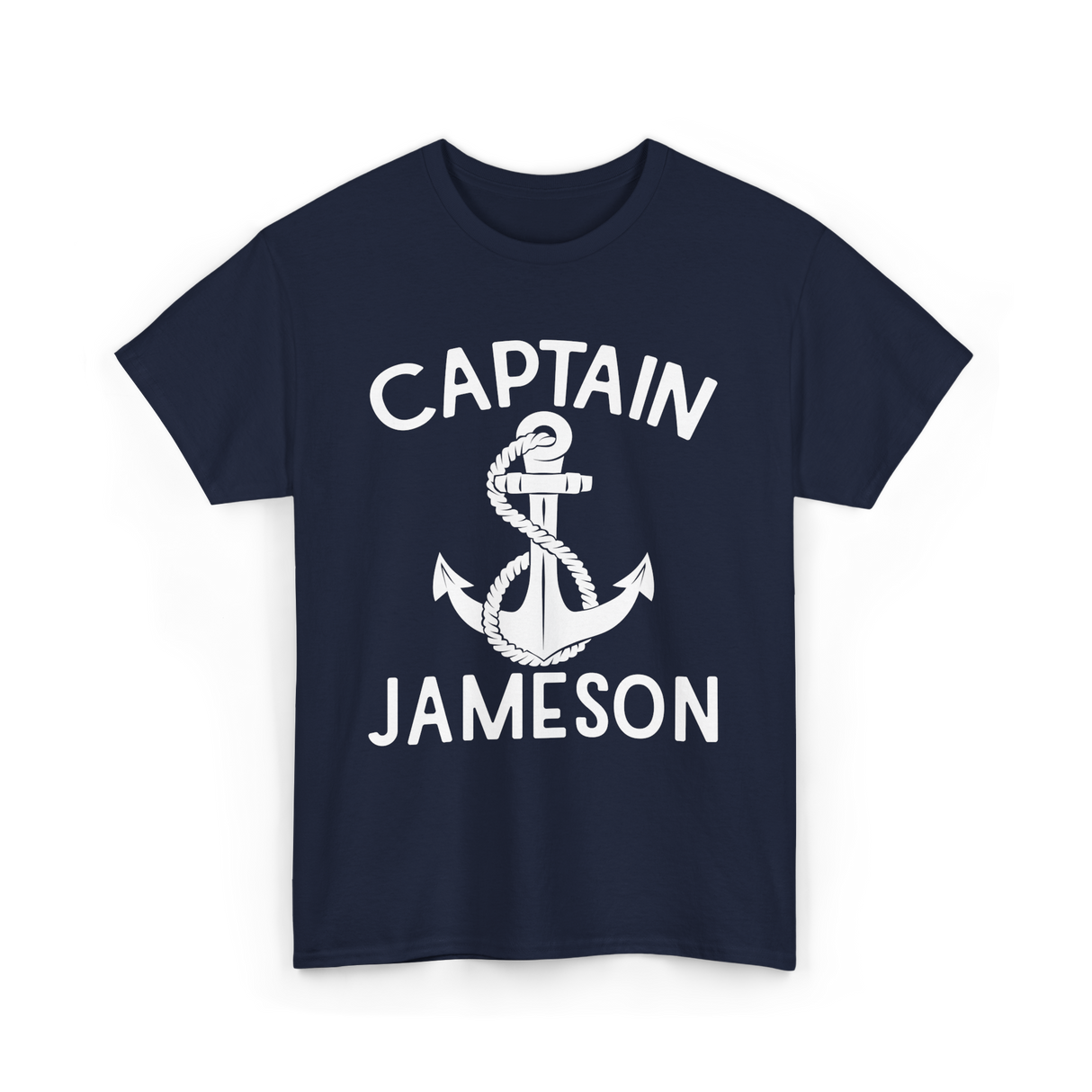 Captain Jameson Yacht Boating T-Shirt - Navy