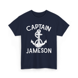 Captain Jameson Yacht Boating T-Shirt - Navy