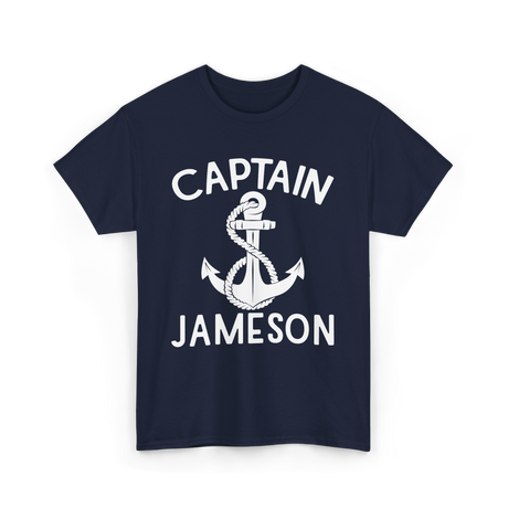 Captain Jameson Yacht Boating T-Shirt - Navy