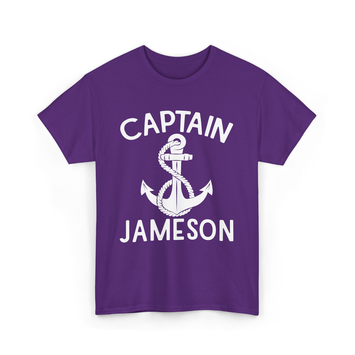 Captain Jameson Yacht Boating T-Shirt - Purple