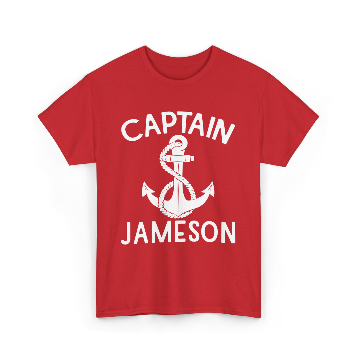 Captain Jameson Yacht Boating T-Shirt - Red