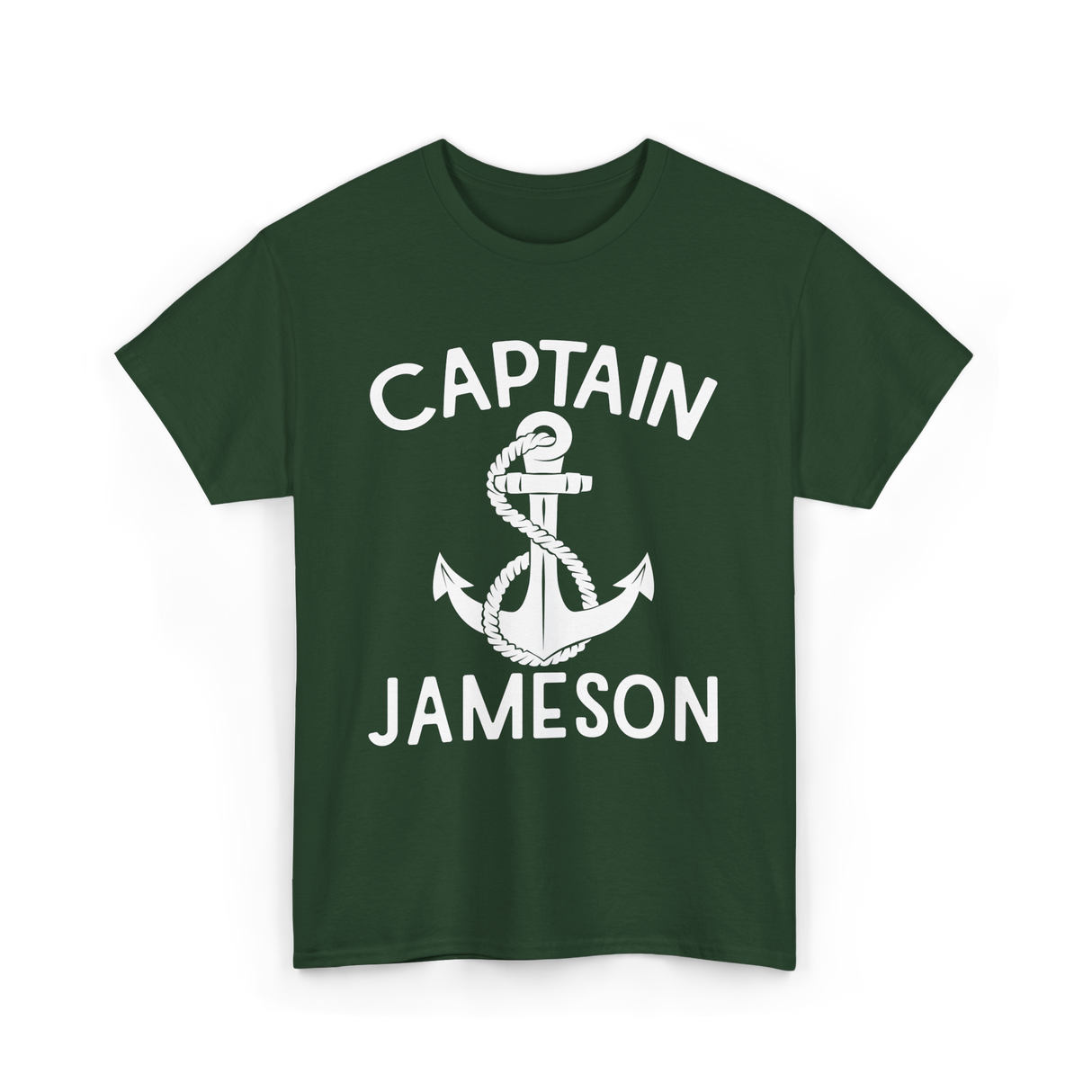 Captain Jameson Yacht Boating T-Shirt - Forest Green