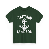 Captain Jameson Yacht Boating T-Shirt - Forest Green