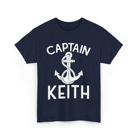 Captain Keith Boating Captain T-Shirt - Navy