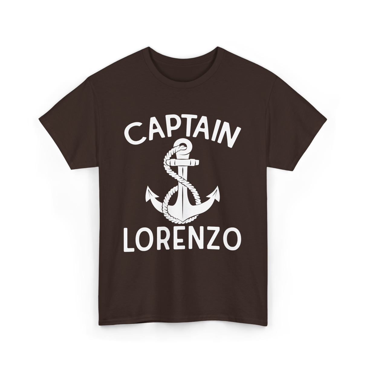 Captain Lorenzo Boat Captain T-Shirt - Dark Chocolate