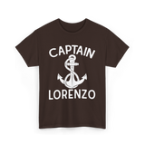 Captain Lorenzo Boat Captain T-Shirt - Dark Chocolate