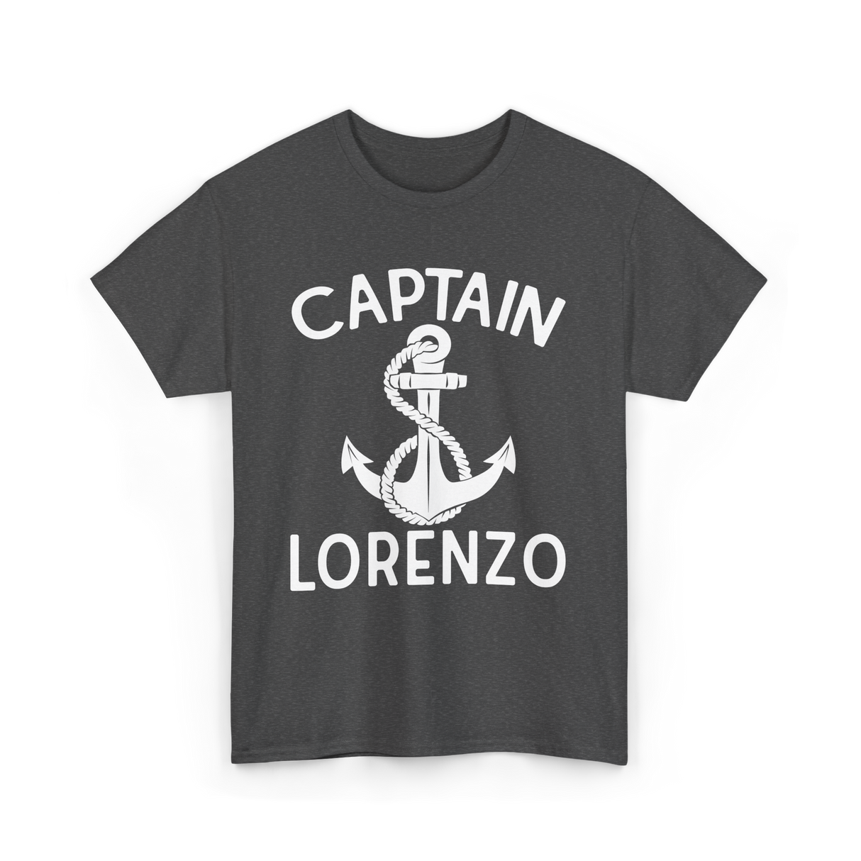 Captain Lorenzo Boat Captain T-Shirt - Dark Heather