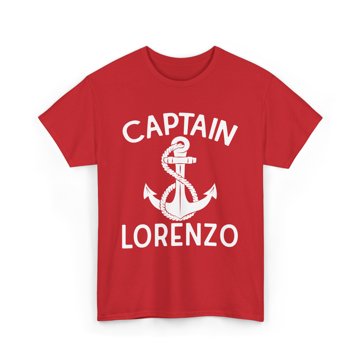 Captain Lorenzo Boat Captain T-Shirt - Red