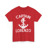 Captain Lorenzo Boat Captain T-Shirt - Red