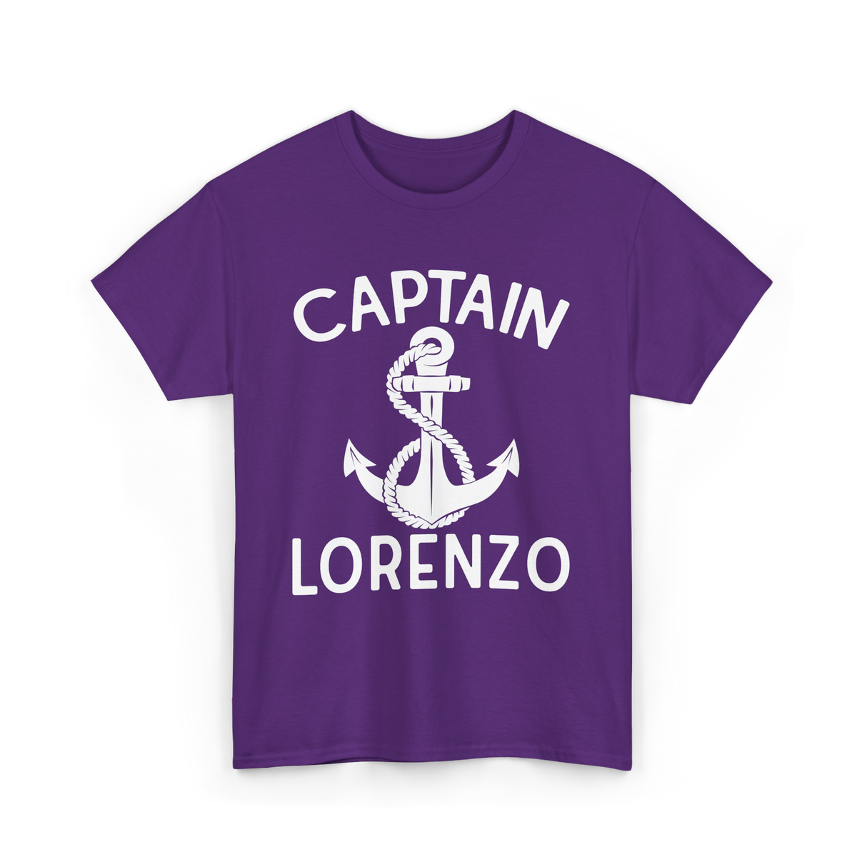 Captain Lorenzo Boat Captain T-Shirt - Purple