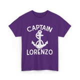 Captain Lorenzo Boat Captain T-Shirt - Purple