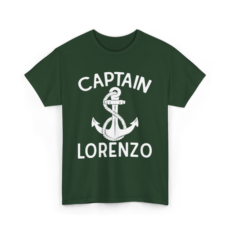 Captain Lorenzo Boat Captain T-Shirt - Forest Green