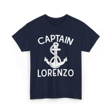 Captain Lorenzo Boat Captain T-Shirt - Navy