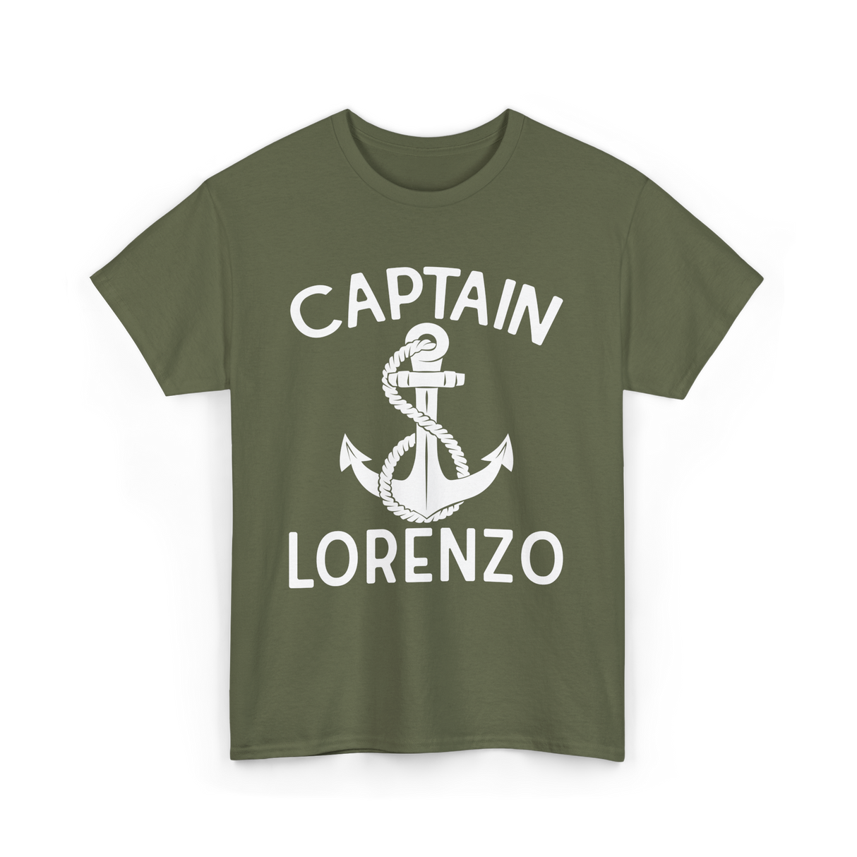 Captain Lorenzo Boat Captain T-Shirt - Military Green