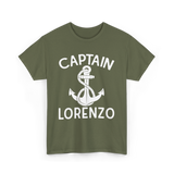 Captain Lorenzo Boat Captain T-Shirt - Military Green