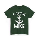 Captain Mike Boating Captain T-Shirt - Forest Green