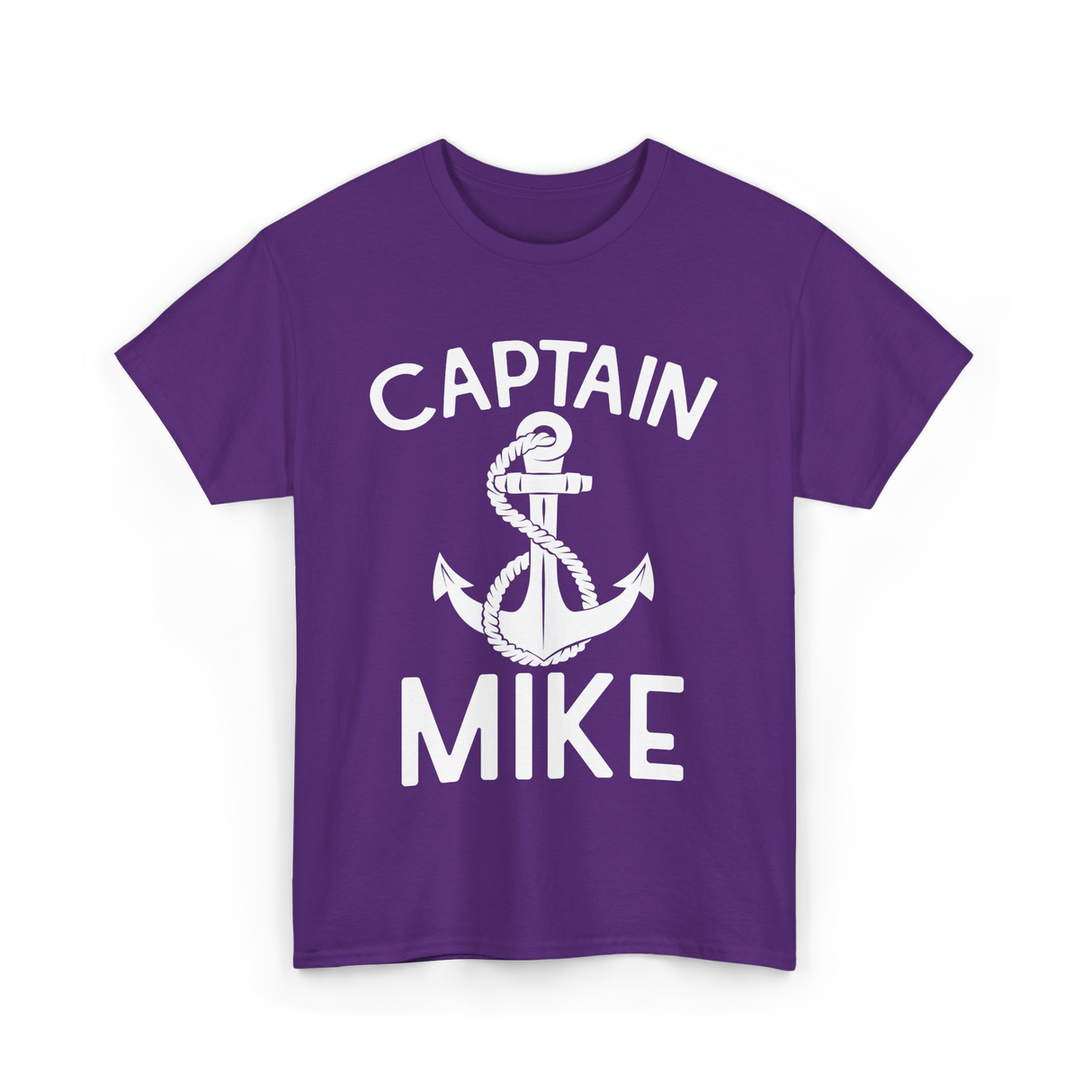 Captain Mike Boating Captain T-Shirt - Purple