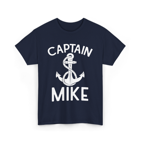 Captain Mike Boating Captain T-Shirt - Navy