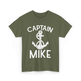 Captain Mike Boating Captain T-Shirt - Military Green