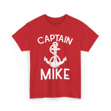 Captain Mike Boating Captain T-Shirt - Red