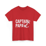 Captain Papa Anchor Boating T-Shirt - Red